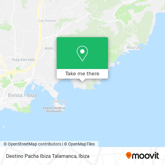 Destino Pacha Ibiza Talamanca map