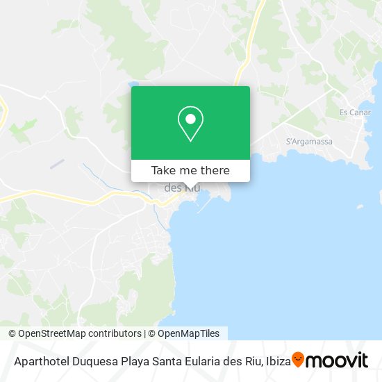 Aparthotel Duquesa Playa Santa Eularia des Riu map