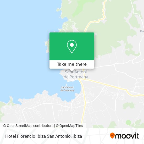 Hotel Florencio Ibiza San Antonio map
