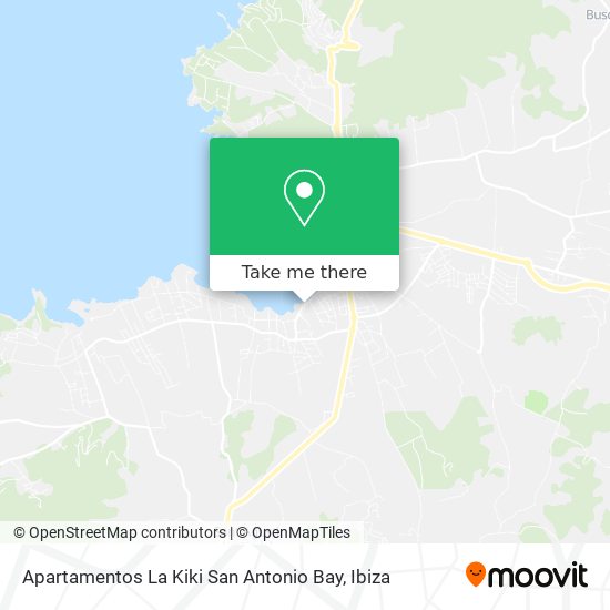 mapa Apartamentos La Kiki San Antonio Bay