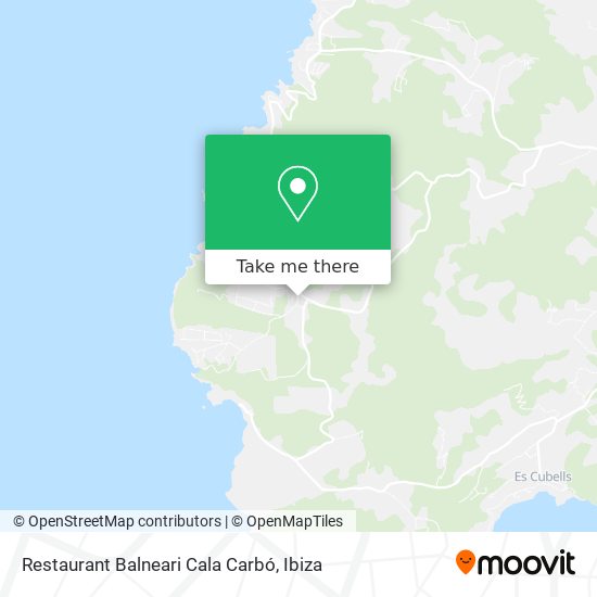Restaurant Balneari Cala Carbó map