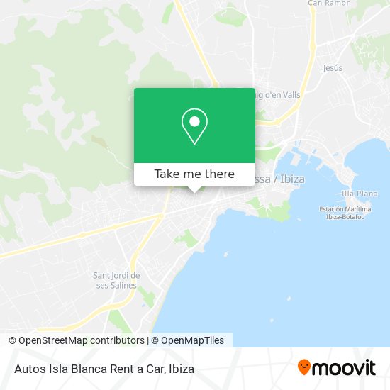Autos Isla Blanca Rent a Car map