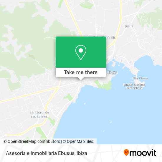 Asesoria e Inmobiliaria Ebusus map