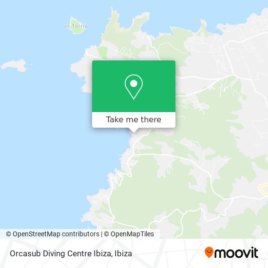 Orcasub Diving Centre Ibiza map