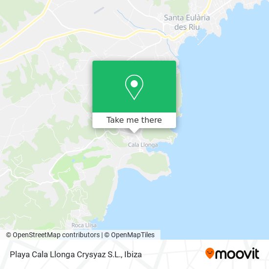 mapa Playa Cala Llonga Crysyaz S.L.