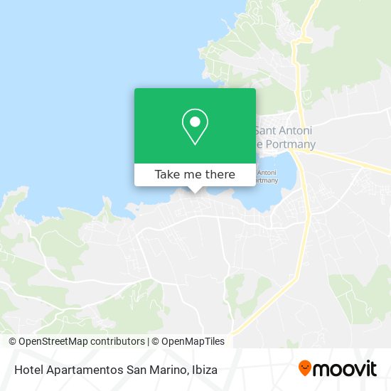 Hotel Apartamentos San Marino map