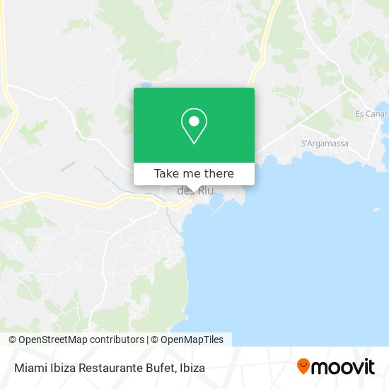 Miami Ibiza Restaurante Bufet map
