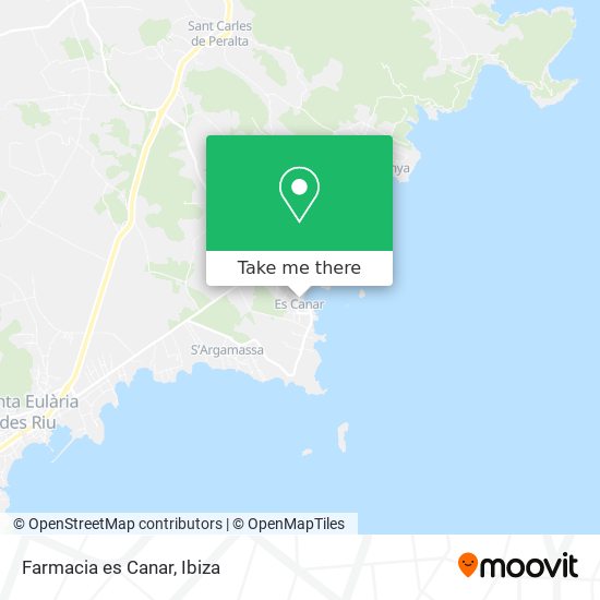 Farmacia es Canar map