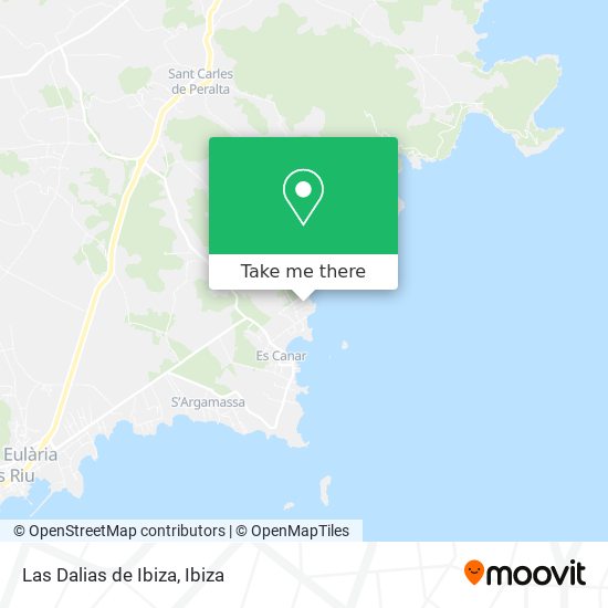 Las Dalias de Ibiza map