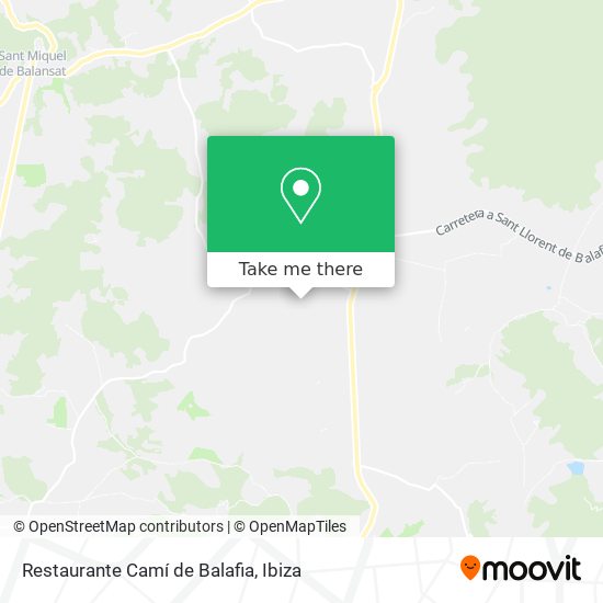 Restaurante Camí de Balafia map