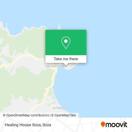 Healing House Ibiza map