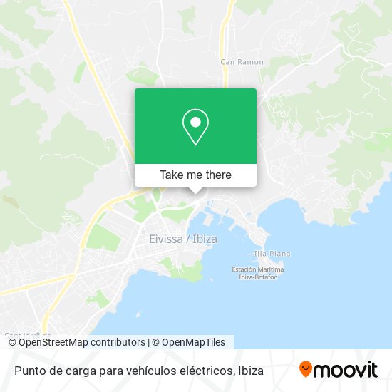 Punto de carga para vehículos eléctricos map
