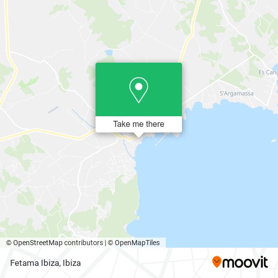 mapa Fetama Ibiza