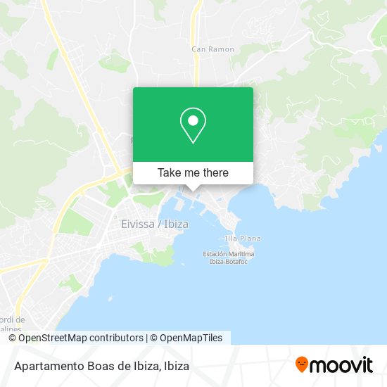 mapa Apartamento Boas de Ibiza