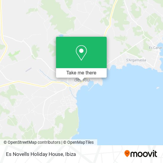 Es Novells Holiday House map