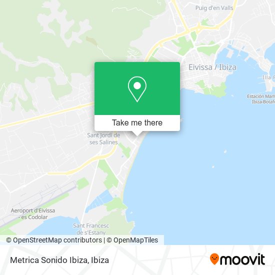 Metrica Sonido Ibiza map