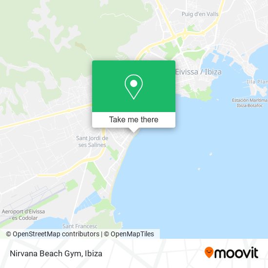 Nirvana Beach Gym map