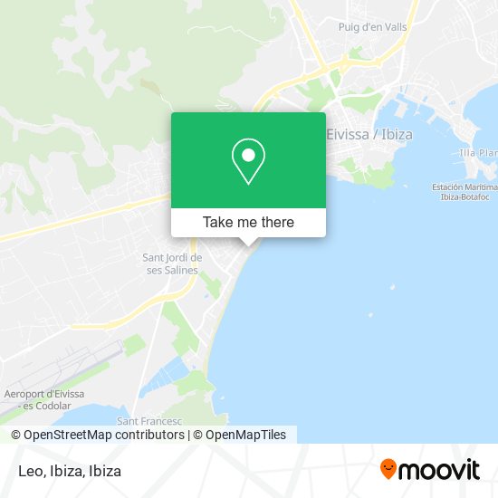 Leo, Ibiza map