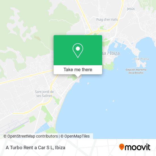 A Turbo Rent a Car S L map