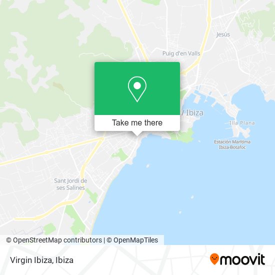 mapa Virgin Ibiza