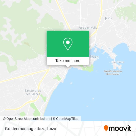 Goldenmassage Ibiza map