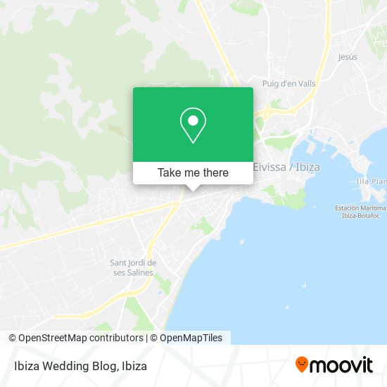 Ibiza Wedding Blog map