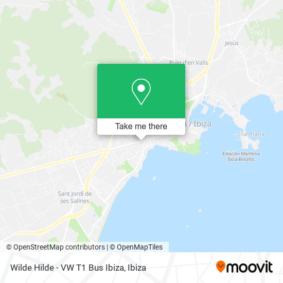 Wilde Hilde - VW T1 Bus Ibiza map