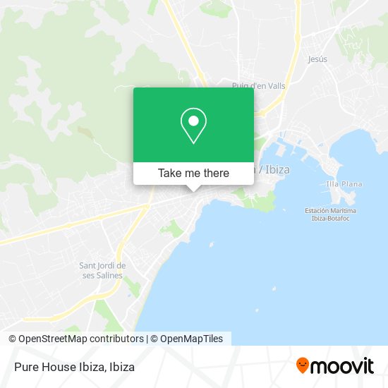 mapa Pure House Ibiza
