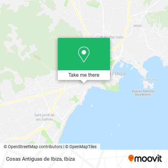 mapa Cosas Antiguas de Ibiza