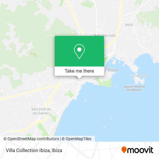 Villa Collection Ibiza map