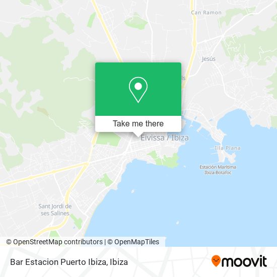 Bar Estacion Puerto Ibiza map