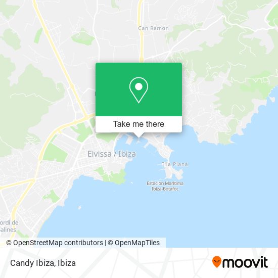 Candy Ibiza map