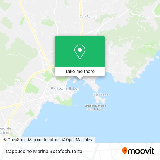 Cappuccino Marina Botafoch map