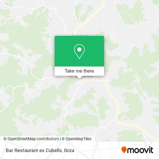 Bar Restaurant es Cubells map