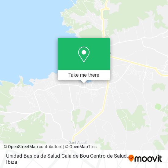 mapa Unidad Basica de Salud Cala de Bou Centro de Salud