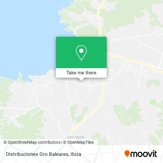 Distribuciones Gro Baleares map