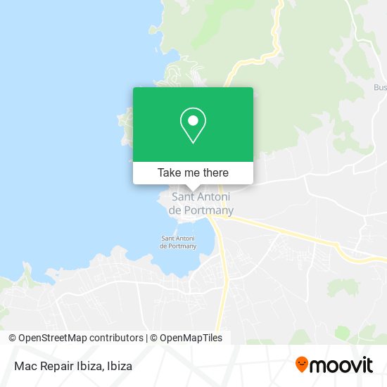 Mac Repair Ibiza map