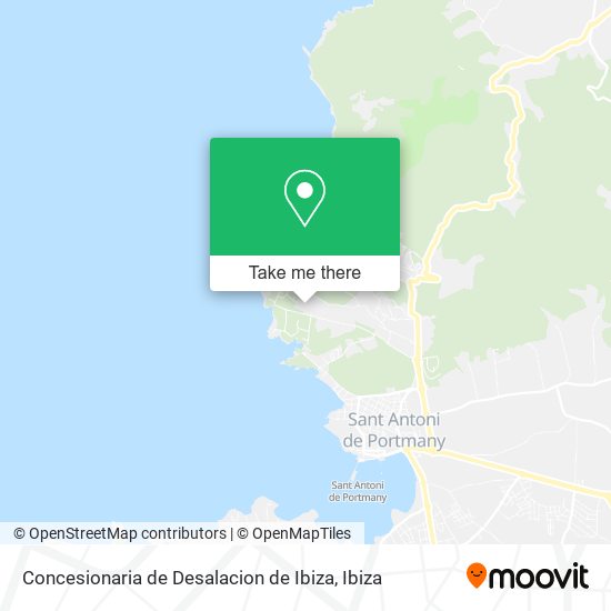 mapa Concesionaria de Desalacion de Ibiza