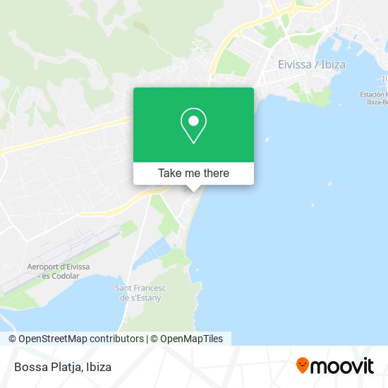 Bossa Platja map