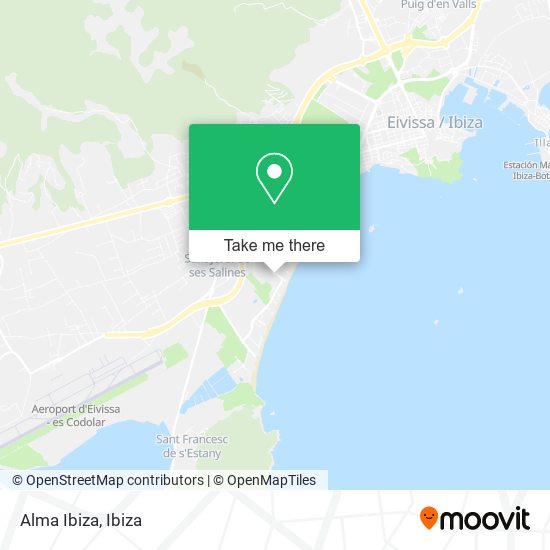 Alma Ibiza map