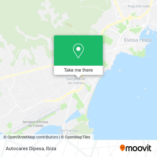 Autocares Dipesa map