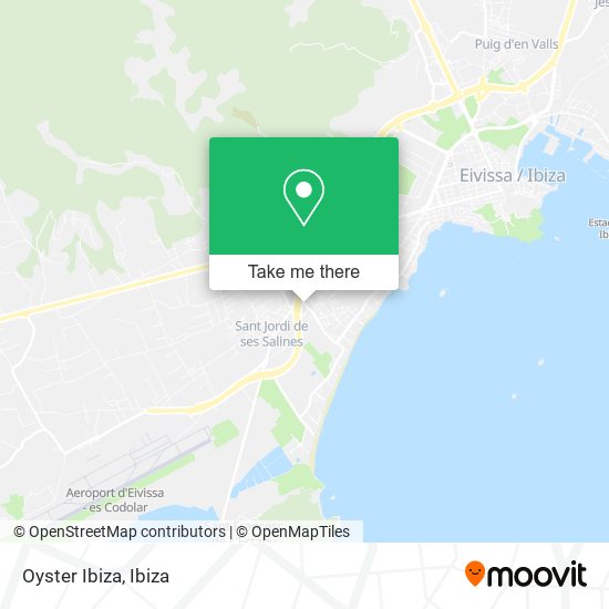 Oyster Ibiza map