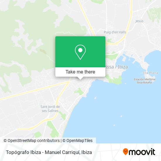 Topógrafo Ibiza - Manuel Carriquí map