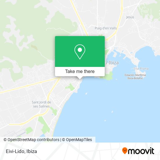 mapa Eivi-Lido
