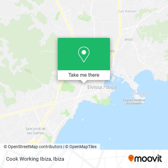 Cook Working Ibiza map