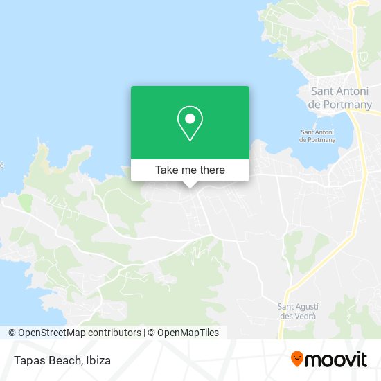 Tapas Beach map