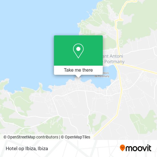 Hotel op Ibiza map