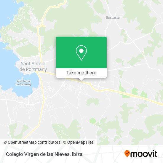 mapa Colegio Virgen de las Nieves
