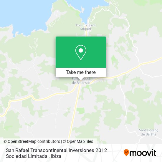 mapa San Rafael Transcontinental Inversiones 2012 Sociedad Limitada.