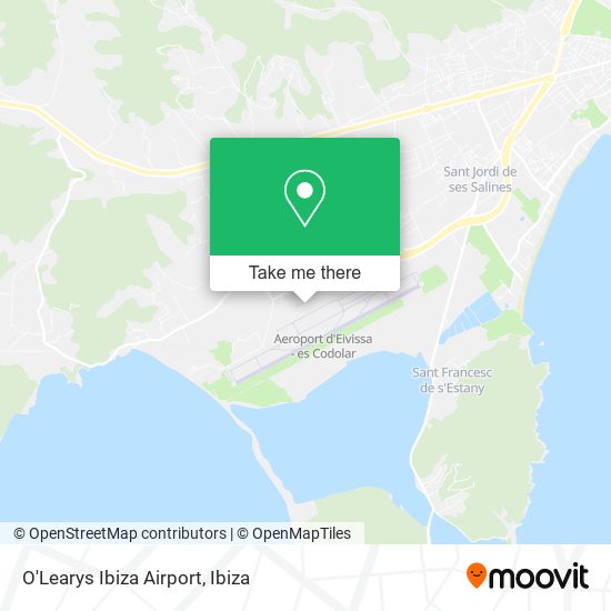 O'Learys Ibiza Airport map